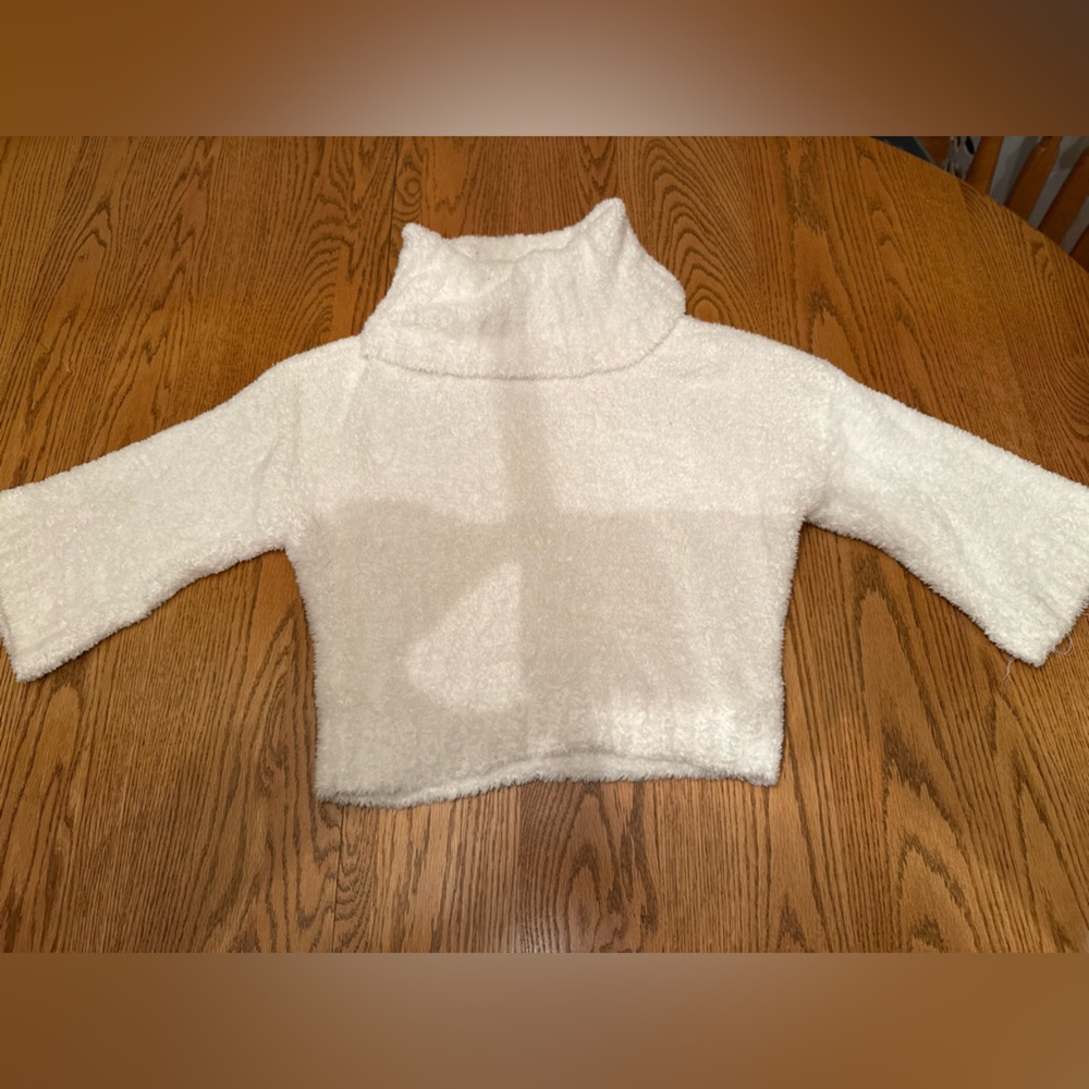 Express Cream Cowl Neck Sweater